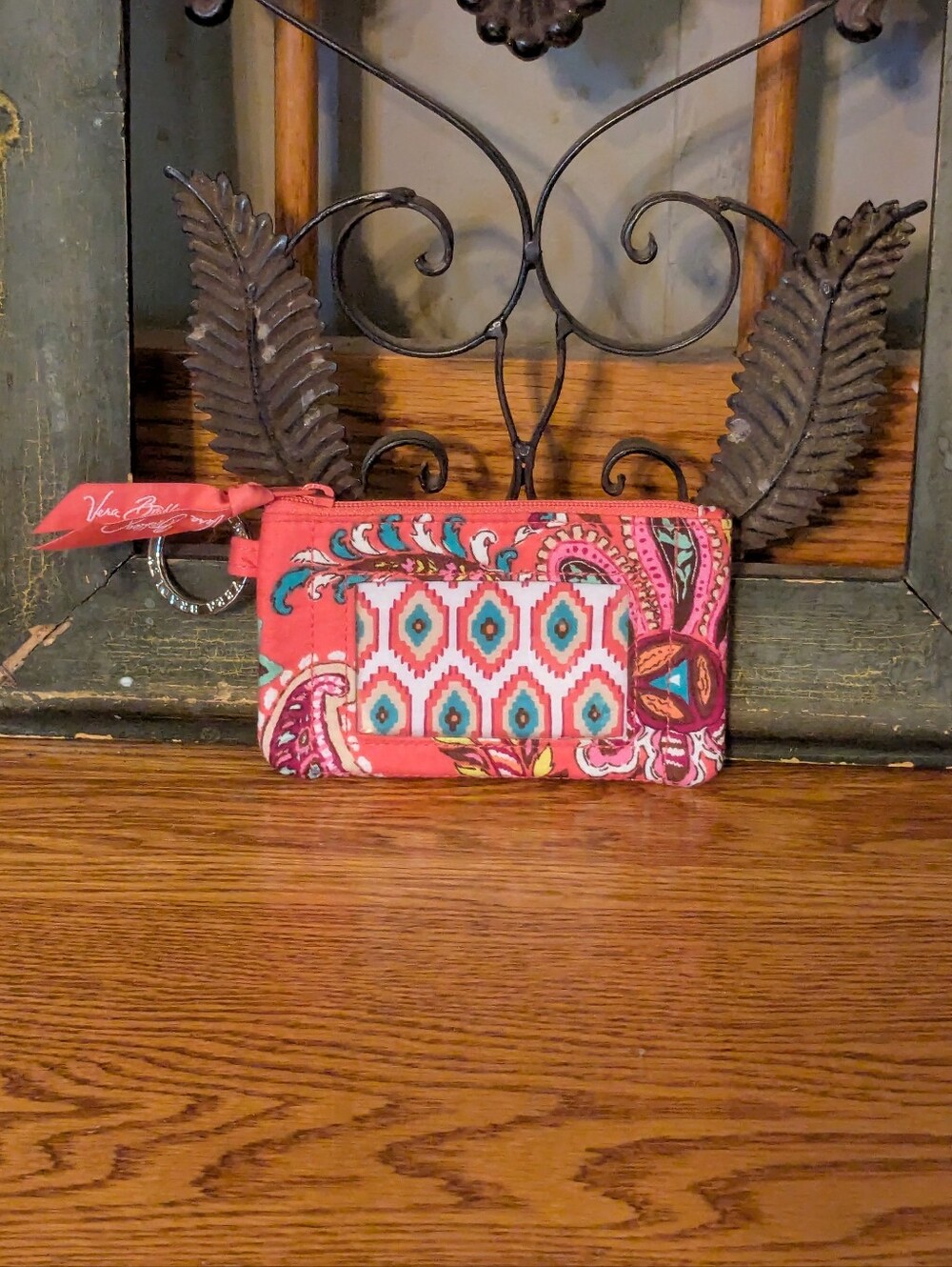 Vera Bradley Retired Call Me Coral Zip ID Case
